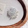 Colgante de Collar con Candado de Filigrana de Loto Plata Pura 990 con Cascabel para Hombres y Mujeres Moda Ropa de Trabajo