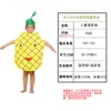 Ropa de pasarela para fiesta infantil ropa de frutas para niños ropa casera ecológica traje de fresa ropa hecha a mano DIY