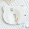 Almohada Tipo A de Algodón Puro para Bebé Recién Nacido 0-3-6 Meses Almohada para Dar Forma a la Cabeza del Bebé Almohada de Silicona Anti-Cabeza Excéntrica Universal para Todas las Estaciones