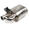 Tubo de escape de carro modificado com tambor de válvula elétrica 63/76mm silenciador de tambor de válvula de som variável controlado por controle remoto