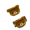 Fofo antigo inicial fácil urso pequena presilha de aperto alto valor de cor urso de desenho animado acrílico tridimensional mini clipe doce menina acessórios de cabelo