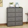 Armário Organizador de Armazenamento Doméstico Mais Vendido Transfronteiriço Armário Multicamadas de Não Tecido Armário de Quarto Gaveta Tipo Armário de Armazenamento de Brinquedos