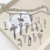 Nueva aleación china llave mecánica divertida martillo hacha colgante diy pulsera collar aretes accesorios con cuentas