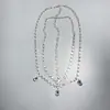 Cadena de Frente Multicapa Estilo Étnico con Colgante de Gota de Agua Cadena para el Cabello con Pedrería para Fiesta Accesorios