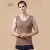 Chaleco Térmico Popular de Otoño e Invierno para Hombre, Calentamiento y Almacenamiento de Calor de Terciopelo Alemán, Camiseta Interior sin Costuras de Talla Grande, Abrigo de Otoño sin Mangas
