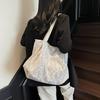 Bolso 2025 Tote Lindo Coreano Ins Floral Nuevo Estilo Fresco Todo Combinable Gran Capacidad Bolso de Lona Bolso de Hombro