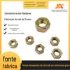 Porca Sextavada Americana Grau 5 Cor Zinco Porca D6 Amarelo Verde UNC Rosca Grossa Grau 8.8 Alta Resistência Porca Galvanizada
