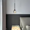 Lámpara de araña moderna minimalista de lujo ligero para mesita de noche de dormitorio principal, lámpara de comedor, araña de cristal ultrachica de diseñador para pared de fondo de sala de estar
