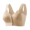 Ropa interior popular sin costuras, talla grande, acanalada, hebilla frontal fácil de usar, estilo delgado, levante pequeño del busto, sin varillas, anti-flacidez