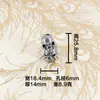 Colgante de Calavera de Doble Capa de Latón Colgante de Cuchillo Oscuro Colgante de Paracord EDC Artesanía Metálica de Acabado