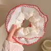 Scrunchie Retrô Estilo Francês para Mulheres, Elástico de Cabelo Versátil Coreano de Cetim de Alta Qualidade, Acessório de Cabelo Estilo Mori, Grande Ornamento de Cabelo