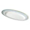 Plato de Melamina Xiangyuan Plato para Restaurante Comercial Hotel Plato Especial para Pescado Plato Ovalado de Hotel Plato de Hotel
