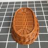 Cesta Mimbre Sintético Cesta para Snacks Cesta de Frutas Cesta de Pan Plato para Snacks Bar Ktv Cesta Tejida de Frutas y Verduras Secas Cesta para Comida