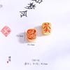 Oro de Arena Vietnamita No Se Desvanece por Mucho Tiempo, Auspicioso y Lleno de Buenos Deseos, Pulseras Seguras con Agujero para Todas las Estaciones, Accesorios de Abalorios para Hacer Manualidades para Hombres y Mujeres