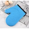 Luvas de Silicone de Grau Alimentício Prontas para Uso, Luvas Isoladas de Camada Dupla de Algodão Espessadas, Fornos de Micro-ondas, Várias Cores Disponíveis