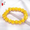 Pulseira de contas olho de gato antigo pulseira de contas listradas banhada a ouro cobre joia versátil para homens e mulheres pulseira de herança de alto padrão