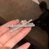 Presilhas de cabelo de alta qualidade, estilo coreano, nicho, para mulheres, doces e de luxo leve, estilosas e versáteis, presilhas laterais sem costura para franja