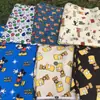 10 Lona de algodão poliéster fábrica direta tecido de desenho animado lona estampada com coruja tecido para artigos domésticos explosões