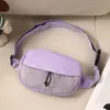 Lulu Deportes al Aire Libre Fitness Riñonera Nylon Impermeable Bolso de Pecho Hombres y Mujeres Casual Viaje Bolso Cruzado Transfronterizo Bolsa Cosmética