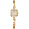 2026 Nuevo Modelo Cuadrado Compacto Artístico Retro Exquisito Ligero de Lujo Nicho Estilo Ins Elegante Pulsera Reloj de Pulsera de Cuarzo