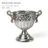 Plata Jarrón de Flores Clásico Maceta Retro Nostálgico Hierro Estilo Europeo Mesa de Boda Flor Adornos de Flores