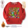 Sprunki Music Rhythm Box Acessórios de Roupa Roupas Infantis Outono e Inverno Moletom de Lã e Algodão para Meninos e Meninas Estudantes
