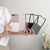 Capa Magnética Líquida para Celular Samsung Zflip7 Adequada para Flip6 Pele com Toque de Metal Pintado Zflip5 Capa Macia Tpu Totalmente Envolvente