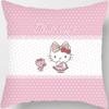 Decoración de Dormitorio Infantil de Dibujos Animados Funda de Almohada Rosa de Hello Kitty Cojines de Sofá Soportes Personalización