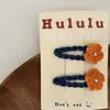 Par de Pasadores de Flor Pequeña de Lana Dulce para Niños, Pinza Lateral para el Cabello, Pinza para el Flequillo