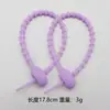 Abraçadeiras de Silicone Coloridas, Cordões de Armazenamento, Cabos de Dados, Chaveiros DIY, Organizadores de Acessórios, Tiras de Gerenciamento de Cabos, Lanyards Coloridos Atacado