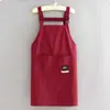 Delantal Largo Impermeable y Resistente al Aceite de Taslán Estilo Coreano Cubreol de Cocinero de Catering Cocina Casera Se Puede Personalizar con Impresión de Logo
