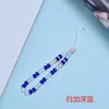Bolsa para Celular Chaveiro de Carro Corrente de Cristal com Contas Lanyard Contas Planas de Cristal Contas de Vidro Joias Atacado