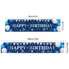 Faixa de Aniversário Nova Transfronteiriça Preto Dourado Decoração Externa Pano para Pendurar Festa de Aniversário Decoração de Fotos Tecido de Fundo Banner
