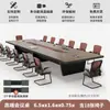 Mesa de Conferência de Escritório Mesa Longa Luxo Leve Grande Espessa Conjunto de Mesa e Cadeiras de Conferência Mesa de Recepção de Conferência Negociação Comercial Nenhum