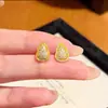 Pendientes de Calabaza Plateados Nuevo Estilo Chino Lujo Ligero Pendientes Amarillos 2025 Nuevo Estilo Fulu Pendientes Elegantes Venta Directa de Fábrica