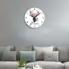 Relógio de parede de cabeça de veado em desenho animado, fresco e simples, para quarto de criança, silencioso, transfronteiriço, Arte Nórdica, Pronta Entrega