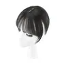 Flequillo de Aire 3D Postizo Celebridad de Internet Flequillo Francés Parche Natural Invisible Sin Costuras Topper para el Cabello para Mujeres para Cubrir Cabello Blanco