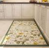 Alfombra especial para cocina de estilo americano, antideslizante, resistente al aceite y al agua, de cuero sintético, impermeable, para inodoro