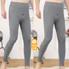 Pantalones de Otoño de Felpa Doble Cara para Hombre, Delgados, Forrados de Polar para Invierno, Cálidos