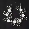 Accesorios de Peine para Novias de Moda para Mujer Flor de Cerámica Suave Coreana Perla Peine para el Cabello Transfronterizo Aliexpress Venta Caliente Accesorios de Peine al por Mayor