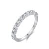 Anillo de Plata Esterlina S925 para Mujer Estilo Coreano Moderno Simple con Incrustaciones de Diamantes Anillo de Dedo Diseño Nicho Ins Apilable Joyería de Mano