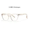 Gafas de Alta Gama Anti Luz Azul, Nuevas Gafas para Miopía Tr90 27039, Estilo Retro Ojo de Gato, Se Pueden Personalizar con Lentes Graduadas o Sin Graduar