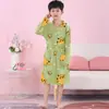 Toalla de Baño Infantil 2026 Nuevo Estilo Algodón Peinado Gasa Bata Ponible Secado Rápido Absorbente de Agua Transpirable Ropa Exterior para Niños y Niñas