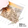 Acrílico Transparente Chapado en Oro Múltiples Estilos Colección DIY Pulsera de Abalorios Hecha a Mano Materiales Ropa Zapatos Accesorios Cuentas Sueltas