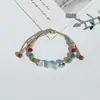 Pulsera de Cerámica Jingdezhen Nueva Pulsera de Cerámica China Joyería Estudiante Estilo Tíbet Cuerda Trenzada a Mano Puesto Regalo para Estudiante
