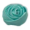 Rosa Bud Estéreo de Cetim 5cm Feito à Mão DIY Acessórios de Cabelo para Crianças Corsage Flor de Segurar na Mão Acessórios para Roupas Acessórios