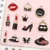 Accesorios de Joyería Estilo Chanel Transfronterizos DIY Europeos y Americanos, Pulseras, Collares y Colgantes de Aleación Esmaltada Incrustados con Diamantes