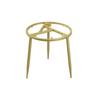 Suporte de mesa de centro de ferro móvel, suporte de perna de mesa de jantar, perna de mesa redonda para panela quente, placa de pedra simples, prateleira de perna de mesa lateral