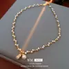 Nuevo Collar con Colgante de Calabaza de Circonita Estilo Chino, Cadena para Clavícula de Lujo Ligero de Nicho, Joyería Exquisita Versátil para Mujeres con un Toque de Alta Gama