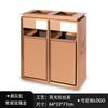 Cubo de almacenamiento cuadrado para hotel comercial, cubo de basura para pasillo de vestíbulo de centro comercial, cenicero de alto valor, cubo de basura de acero inoxidable